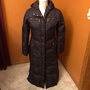 Michael Kors full length puffer/quilted jacket